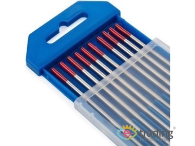 Electrodo de tungsteno rojo 2% Th, 1,0 mm