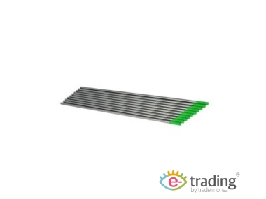 Green pure tungsten electrode, 1.0 mm